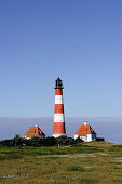 Leuchtturm Westerheversand, Halbinsel Eiderstedt, Schleswig-Holstein, Deutschland