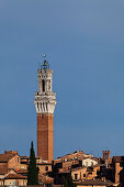 Rathausturm, Torre del Mangia, Palazzo Pubblico, Siena, Toskana, Italien