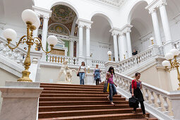 Treppe, Universitätsbibliothek Bibliotheca Albertina, Leipzig, Sachsen, Deutschland