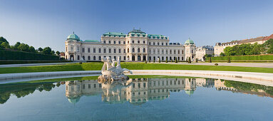 Belvedere palace with palace gardens, Barock, Vienna, Austria