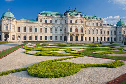 Belvedere palace and palace gardens, Barock, Vienna, Austria