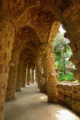 Park Güell, Architekt Antoni Gaudi, UNESCO Weltkulturerbe Arbeiten von Antoni Gaudi, Modernisme, Jugendstil, Barcelona, Katalonien, Spanien