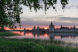 Sunset near the Kirillo-Belozersky monastery, Kirillov, Vologda region, Russia