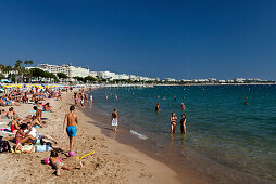Beach in Cannes, Cote d’Azur, Provence, France