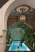 Back courtyard pool, El Fenn, Marrakech, Morocco