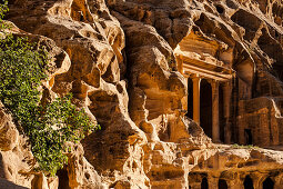 Tempel, Siq el-Barid, Little Petra, Wadi Musa, Jordanien, Naher Osten