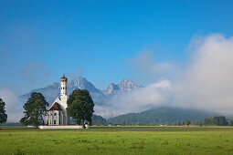 St Coloman pilgrimage church at Schwangau, near Fuessen, Allgaeu, Bavaria, Germany