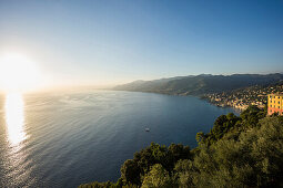 Coastline, San Rocco, Camogli, province of Genua, Italian Riviera, Liguria, Italia