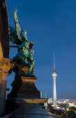 Panoramic view from the cathedral towards Alexanderplatz, Berlin, Germany