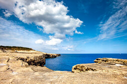 Salt pans, Saline, Xwejni Bay, Marsalforn, Gozo Island, Malta