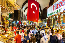 Inside the Spice Bazaar, Istanbul, Turkey