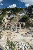 Marble quarry, Carrara, province of Massa and Carrara, Tuscany, Italy