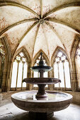 Fountain, Maulbronn Monastery, UNESCO World Heritage Site, Maulbronn, Kraichgau, Black Forest, Baden-Wuerttemberg, Germany