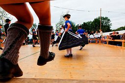 Bavarian folk dancers, Dietramszell, Upper Bavaria, Bavaria, Germany