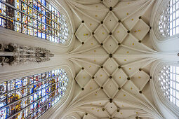 Gewölbe, Kathedrale St. Michael und St. Gudula, Brüssel, Belgien