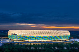 Allianz Arena beim Champions League Finale Dahoam 2012, München, Bayern, Deutschland