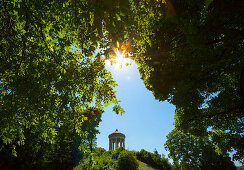 Monopteros in English Garden, Englischer Garten, Munich, Upper Bavaria, Bavaria, Germany