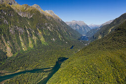 Arthur River, Fiordland National Park, Southern Alps, Southland, South Island, New Zealand