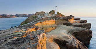 Castle Point Leuchtturm, Sandstein, Wellington, Nordinsel, Neuseeland