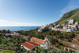 Igueste de San Andres, Kirche, Las Montanas de Anaga, Anaga Gebirge, Naturschutzgebiet, Parque Rural de AnagaTeneriffa, Kanarische Inseln, Spanien, Europa