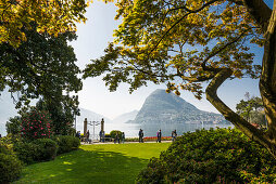 Parco Civico, Lugano, Luganer See, Lago di Lugano, Kanton Tessin, Schweiz