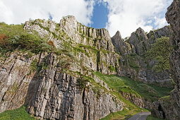 Cheddar Gorge, Cheddar, Somerset, Avon, England, Grossbritannien