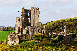 Corfe Castle, Dorset, England, Grossbritannien