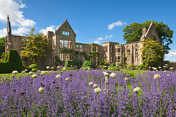 Ruins of the manor house, Nymans Garden, Handcross, West Sussex, Great Britain