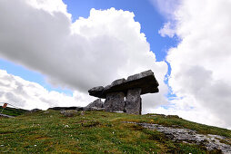 Poulnabrone Dolmen in the Burren, Clare, West coast, Ireland