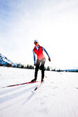 Cross-country skier, Ramsau am Dachstein, Styria, Austria