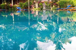 Hotel complex with swimming pool, Ubud, Gianyar, Bali, Indonesia