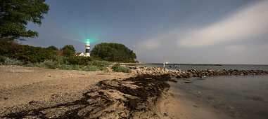 Leuchtturm Bülk, Kieler Förde, Ostsee, Strande, Kiel, Schleswig-Holstein, Deutschland