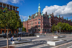 Hafenrathaus (Harbour City Hall) in the Speicherstadt, HafenCity, Hamburg, Germany