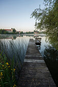 Seeon Monastery and Lake Seeon, Chiemgau, Upper Bavaria, Seeon-Seebruck, Bavaria, Germany