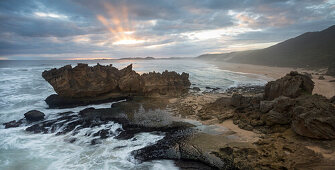 Küstenlandschaft bei Brenton-on-Sea, Indischer Ozean, Knysna, Westkap, Südafrika