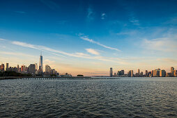 Skyline Downtown Manhattan und Jersey City, Manhattan, New York, USA