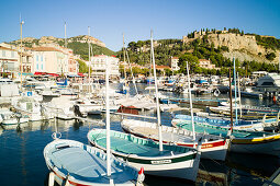 Hafen, Cassis, Baie de Cassis, Bouches-du-Rhône, Frankreich