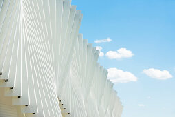 high speed railway station Mediopadana, architect Santiago Calatrava, Reggio nell`Emilia, Provinz Reggio Emilia, Italy