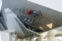 Porsche Museum, Architekt Delugan Meissl, Stuttgart, Baden-Württemberg, Deutschland