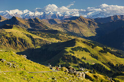 Blick vom Kitzbüheler Horn, Kitzbüheler Alpen, Hohe Tauern, Tirol, Österreich