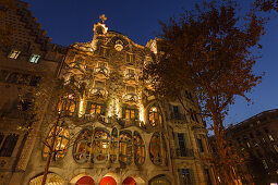 Casa Batllo, Modernisme, Jugendstil, Architekt Antonio Gaudi, UNESCO Welterbe, Passeig de Gracia, Eixample, Barcelona, Katalonien, Spanien, Europa