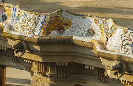 Park Güell, Modernisme, modernism, Art Nouveau, architect Antonio Gaudi, UNESCO world heritage, city district Gracia, Barcelona, Catalunya, Catalonia, Spain, Europe