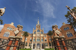 Hospital de la Santa Creu i Sant Pau, former hospital, Modernisme, modernism, Art Nouveau, architect Domenech i Montaner, UNESCO world heritage, Passeig de Gracia, city district Eixample, Barcelona, Spain, Europe