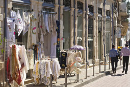 Shop selling Lefkara lace in Limassol, Cyprus