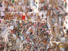 Paper recycling, Bavaria, Germany