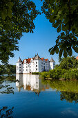 Moated castle, Gluecksburg castle, Gluecksburg, Baltic Coast, Schleswig-Holstein, Germany