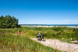 Radweg an der Förde, Laboe, Kieler Förde, Ostsee, Schleswig-Holstein, Deutschland