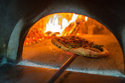 Pizza, Pizzeria Lombardi, simple and traditional, wood-fired oven, oven entrance, dough, pastry, popular, fast-food, Italian, restaurant, lifestyle, culture, Italian food, Naples, Italy