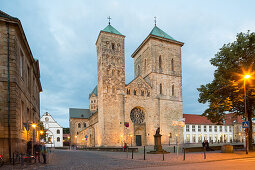 St Peter's Cathedral, evening light, Osnabrueck Lower Saxony, northern Germany