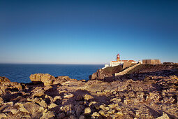 Lighthouse, Cabo de Sao Vicente, Costa Vicentina, Algarve, Portugal